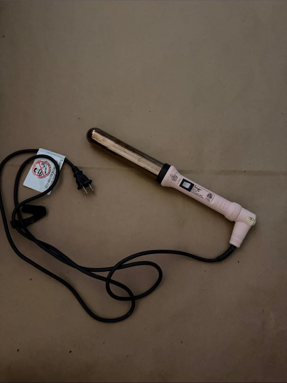 L’ange Pink Ceramic Curling Wand - Hair Styling Tool